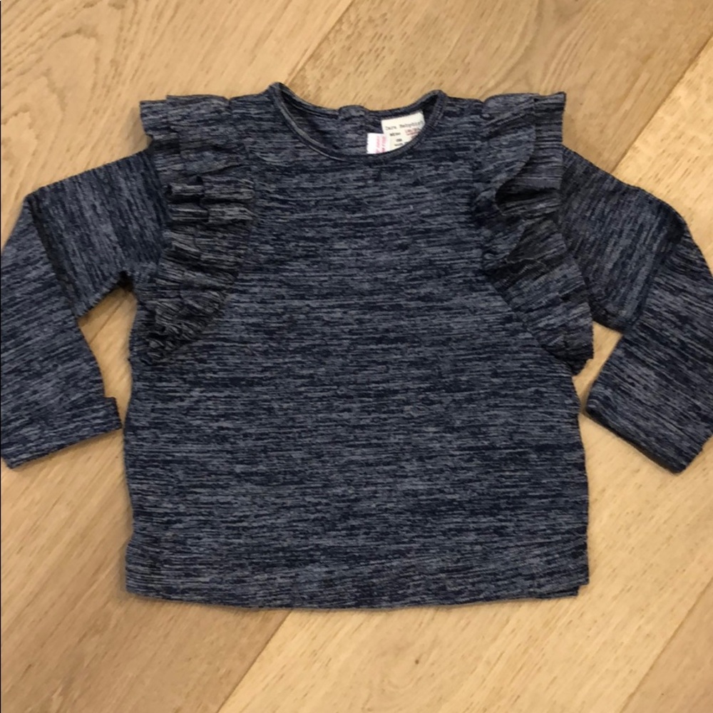 Zara Long Sleeved Ruffle Top
